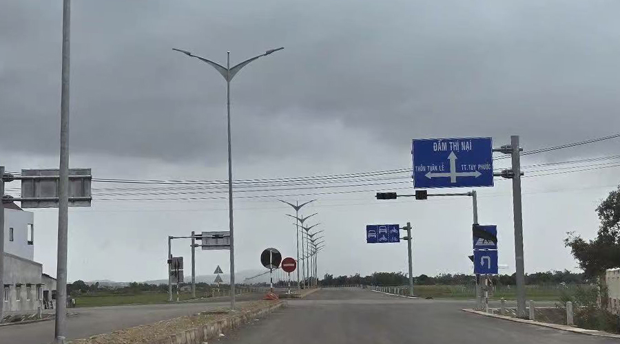 Projekt 180w LED pouličného osvetlenia vo Vietname