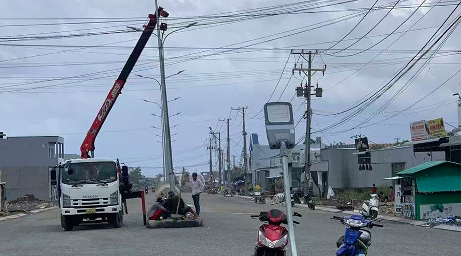 Projekt 100w PACIFIC MINI LED pouličného osvetlenia vo VIETNAM