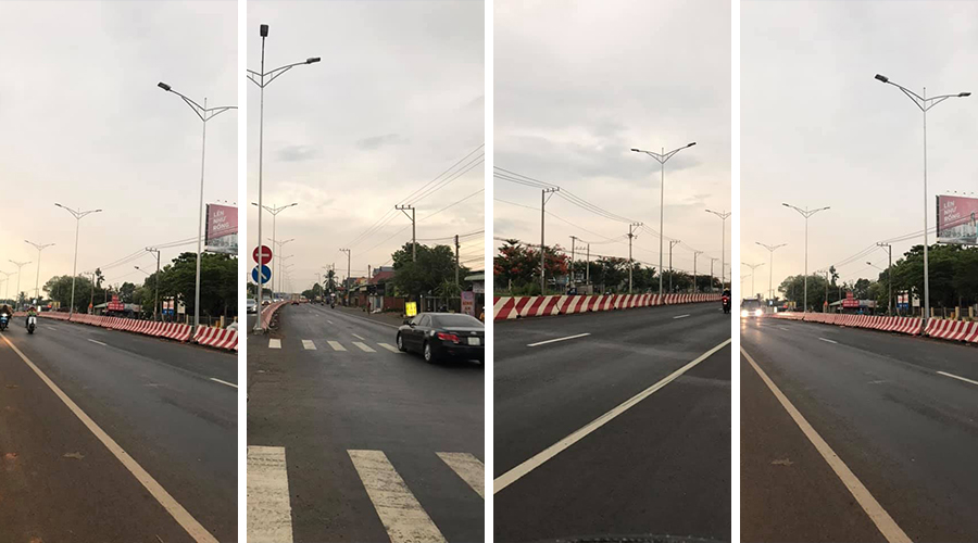 1200ks 150W ATLANTIC MIDI LED STREET LIGHT inštalované v HCMC, Vietnam